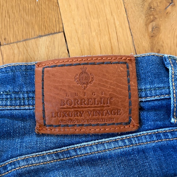 LUXURY! Luigi Borrelli Napoli Denim Jeans W32 | Made in Italy | Vintage - Picture 9 of 9